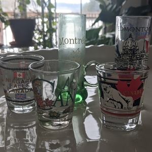 Fabulous Five Shot Glasses Set from Canada
